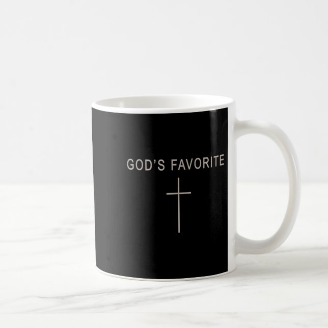 Teen Girl God's Favorite Christian Minimalist Todd Kaffeetasse (Rechts)