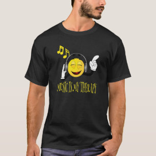 Teen Girl Shirt Happy Music ist meine Therapie für
