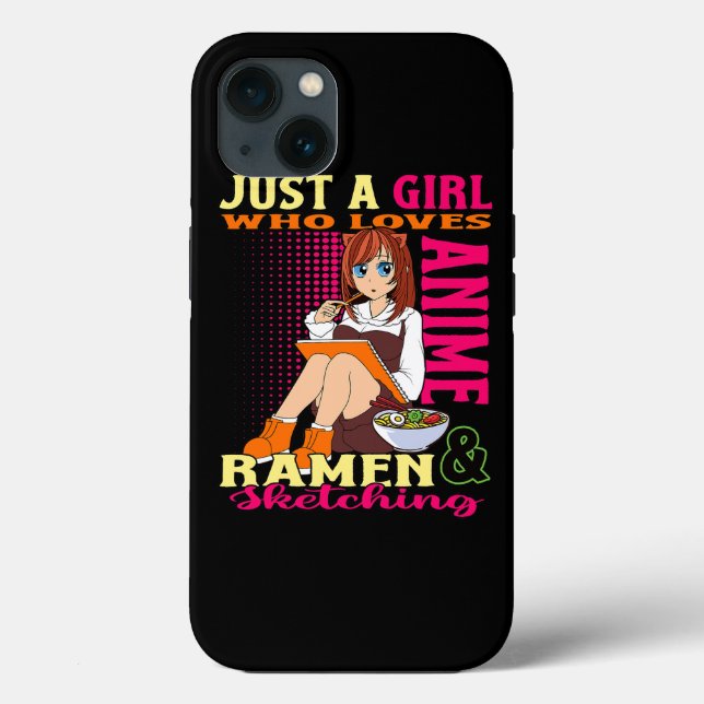 Teen Girl Trendy Niedlich Anime Ramen Bowl Lieben  Case-Mate iPhone Hülle (Rückseite)