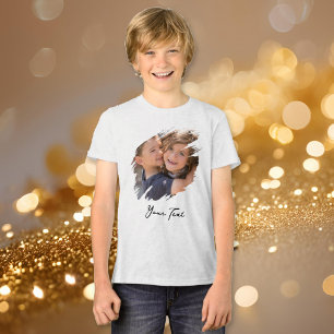 Teen Kleinkind Kinder Foto Jungen Weich Baumwolle  Tri-Blend Shirt