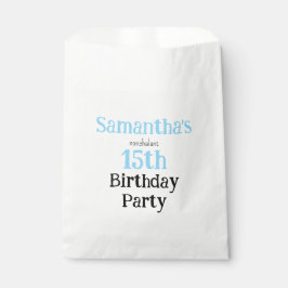 Teen Nonchalant Birthday Party Invitation Geschenktütchen