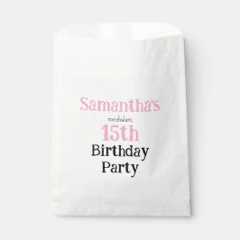 Teen Nonchalant Birthday Party Invitation Geschenktütchen