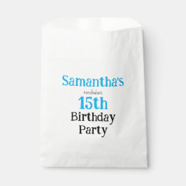 Teen Nonchalant Birthday Party Invitation Geschenktütchen