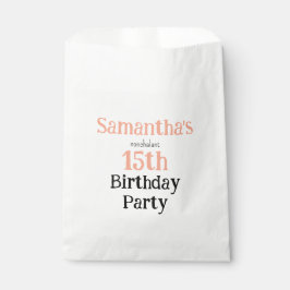 Teen Nonchalant Birthday Party Invitation Geschenktütchen