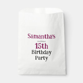 Teen Nonchalant Birthday Party Invitation Geschenktütchen