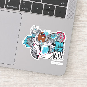 Teen Titans Go!   Arsenal-Grafik von Cyborg Aufkleber