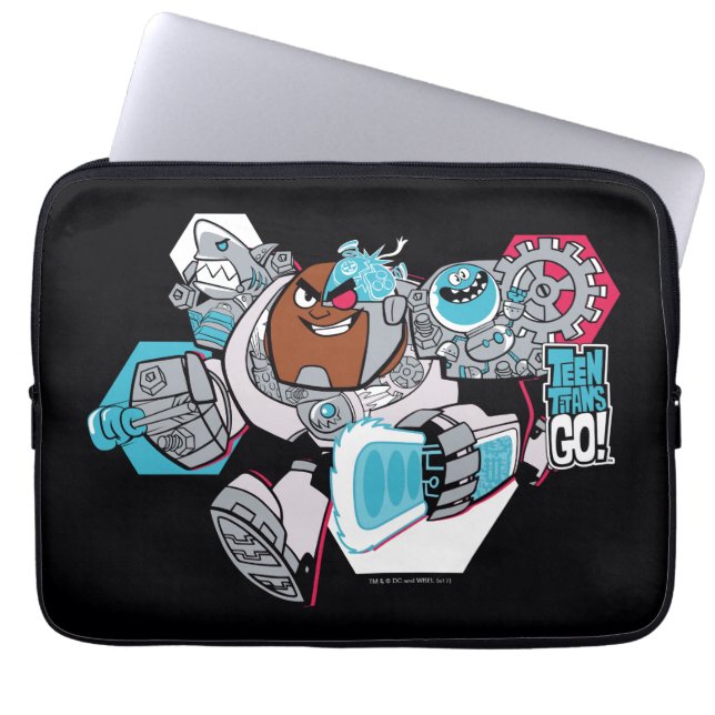 Teen Titans Go! | Arsenal-Grafik von Cyborg Laptopschutzhülle (Vorderseite)