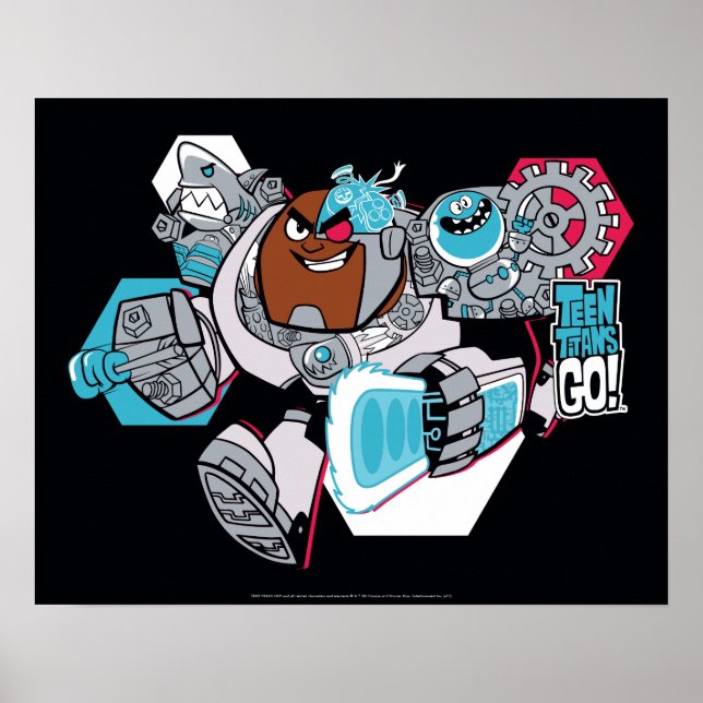 Teen Titans Go! | Arsenal-Grafik von Cyborg Poster (Vorne)