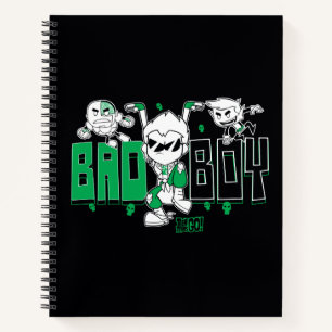 Teen Titans Go! "Bad Boy" Robin, Cyborg und BB Notizbuch