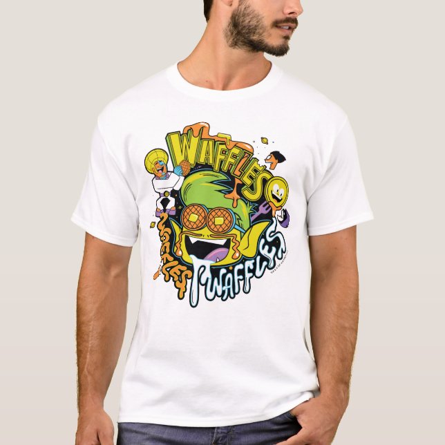 Teen Titans Go! | Beast Boy Waffels T-Shirt (Vorderseite)