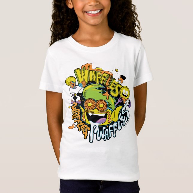 Teen Titans Go! | Beast Boy Waffels T-Shirt (Vorderseite)