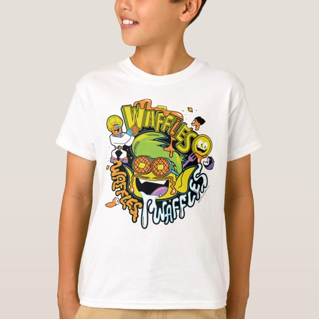 Teen Titans Go! | Beast Boy Waffels T-Shirt (Vorderseite)