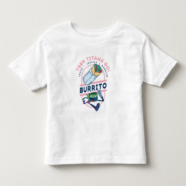 Teen Titans Go! Bestie Boy "Truth Justice Burrito" Kleinkind T-shirt (Vorderseite)