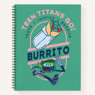 Teen Titans Go! Bestie Boy "Truth Justice Burrito" Notizbuch
