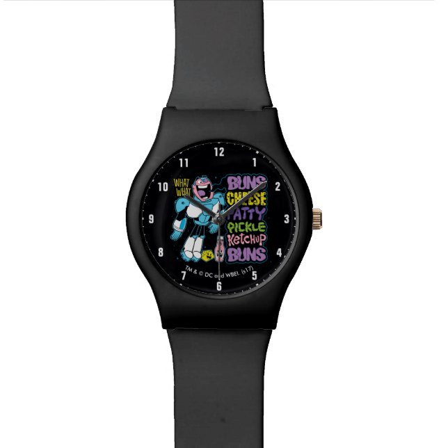 Teen Titans Go! | Cyborg Burger Rap Armbanduhr (Nahaufnahme)