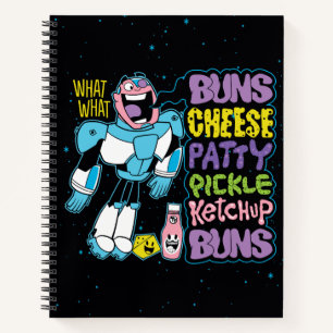 Teen Titans Go! Cyborg Burger Rap Notizbuch