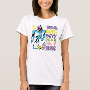 Teen Titans Go!   Cyborg Burger Rap T-Shirt