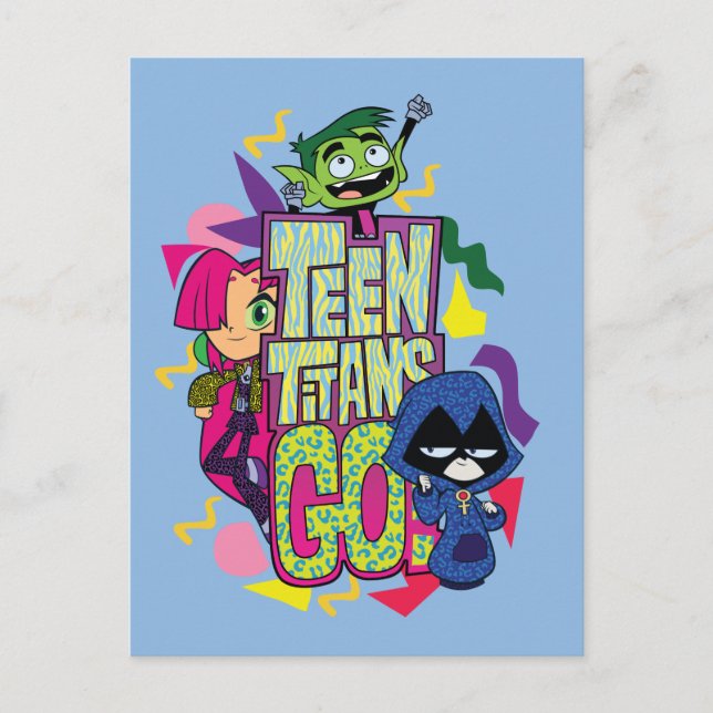 Teen Titans Go! | "Girls Girls" Logo für Tierwerbu Postkarte (Vorderseite)