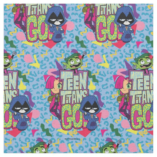 Teen Titans Go! | "Girls Girls" Logo für Tierwerbu Stoff (Nahaufnahme)