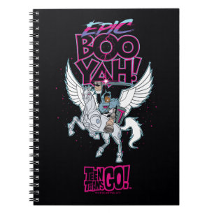 Teen Titans Go! Krieger Cyborg reitet auf Pegasu Notizblock