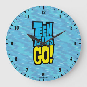 Teen Titans Go!   Logo Große Wanduhr