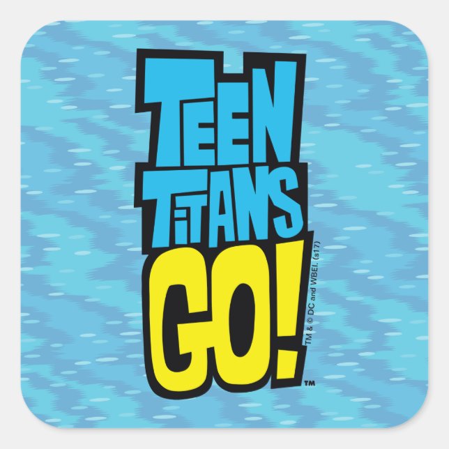 Teen Titans Go! | Logo Quadratischer Aufkleber (Vorderseite)