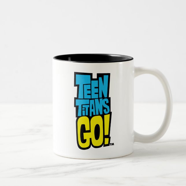 Teen Titans Go! | Logo Zweifarbige Tasse (Rechts)