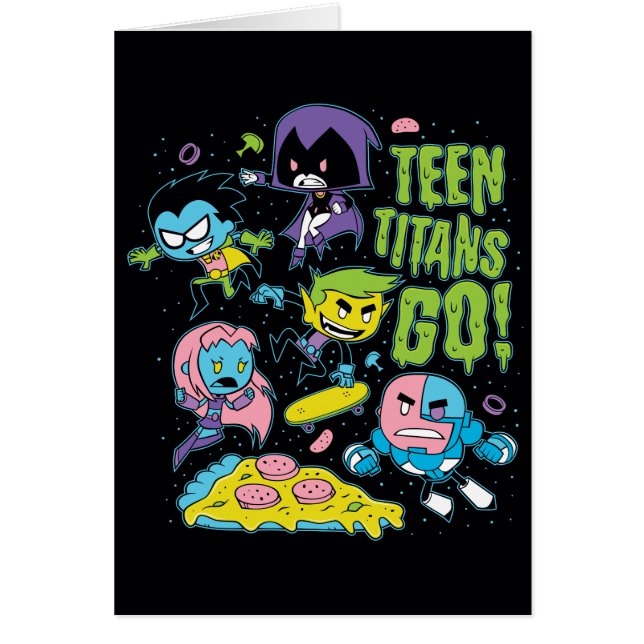 Teen Titans Go! | Pizza Graphic der frühen 90er Ja (Vorne)
