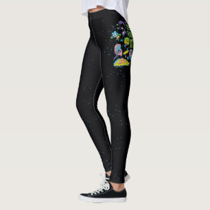 Teen Titans Go!   Pizza Graphic der frühen 90er Ja Leggings