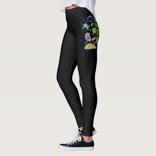 Teen Titans Go! | Pizza Graphic der frühen 90er Ja Leggings (Links)
