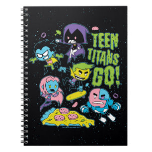 Teen Titans Go! Pizza Graphic der frühen 90er Ja Notizblock