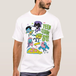 Teen Titans Go!   Pizza Graphic der frühen 90er Ja T-Shirt