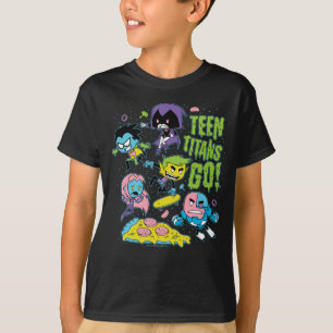 Teen Titans Go! Pizza Graphic der frühen 90er Ja T-Shirt