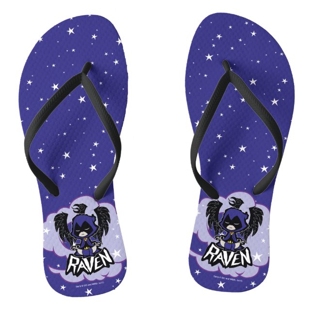 Teen Titans Go! | Raven Attack Flip Flops (Fußbett)