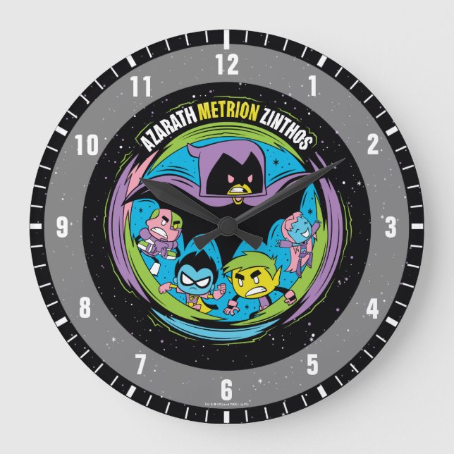 Teen Titans Go! | Raven ‚Azarath Metrion Zinthos‘ Große Wanduhr (Vorderseite)