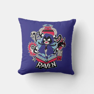 Teen Titans Go!   Raven Demonic Powers Graphic Kissen