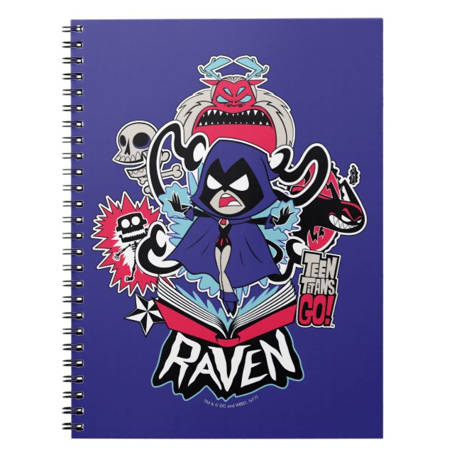 Teen Titans Go! | Raven Demonic Powers Graphic Notizblock (Vorderseite)