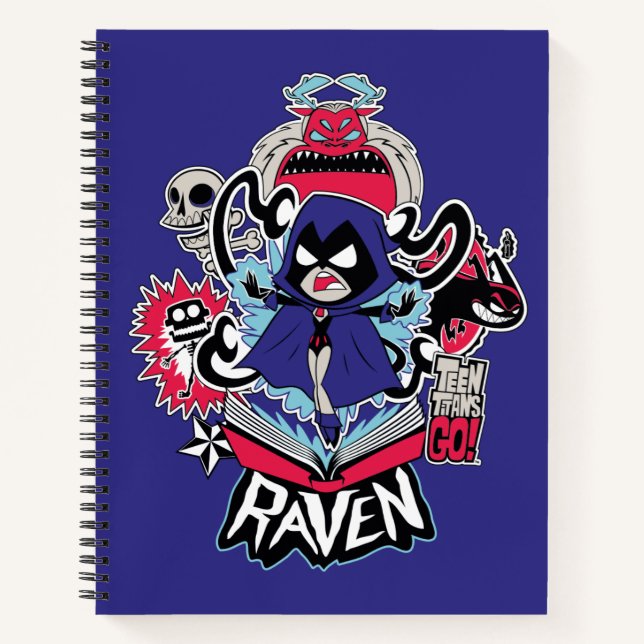 Teen Titans Go! | Raven Demonic Powers Graphic Notizbuch (Vorderseite)