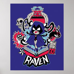 Teen Titans Go!   Raven Demonic Powers Graphic Poster