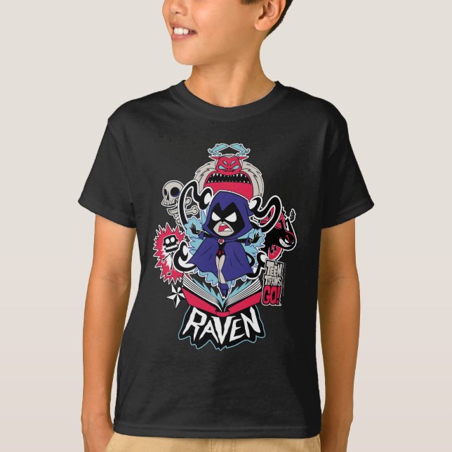 Teen Titans Go! | Raven Demonic Powers Graphic T-Shirt (Vorderseite)