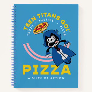 Teen Titans Go! Raven "Truth Justice Pizza" Notizbuch