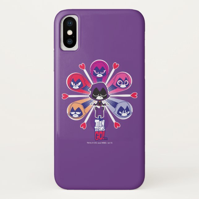 Teen Titans Go! | Raven's Emoticlones Case-Mate iPhone Hülle (Rückseite)