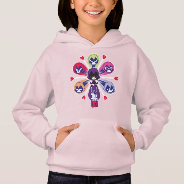 Teen Titans Go! | Raven's Emoticlones Hoodie (Vorderseite)