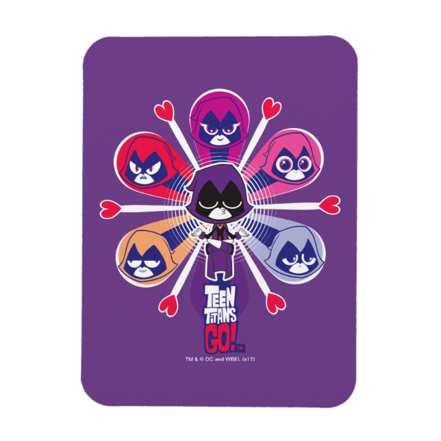 Teen Titans Go! | Raven's Emoticlones Magnet (Vertikal)