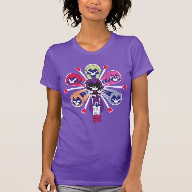Teen Titans Go! | Raven's Emoticlones T-Shirt (Vorderseite)