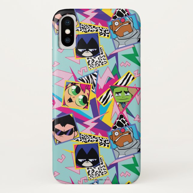 Teen Titans Go! | Retro 90's Group Collage Case-Mate iPhone Hülle (Rückseite)