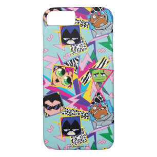 Teen Titans Go!   Retro 90's Group Collage Case-Mate iPhone Hülle
