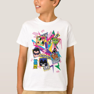 Teen Titans Go! Retro 90's Group Collage T-Shirt