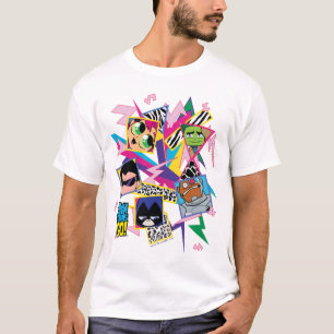 Teen Titans Go! Retro 90's Group Collage T-Shirt