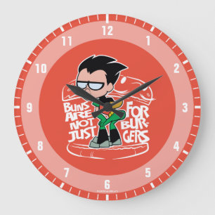 Teen Titans Go! Robin Hintern Scooty Buns Große Wanduhr